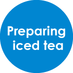 Preparing iced tea